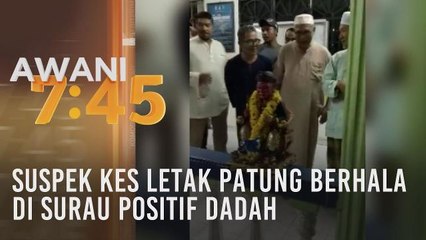 Suspek kes letak patung berhala di surau positif methamphetamine