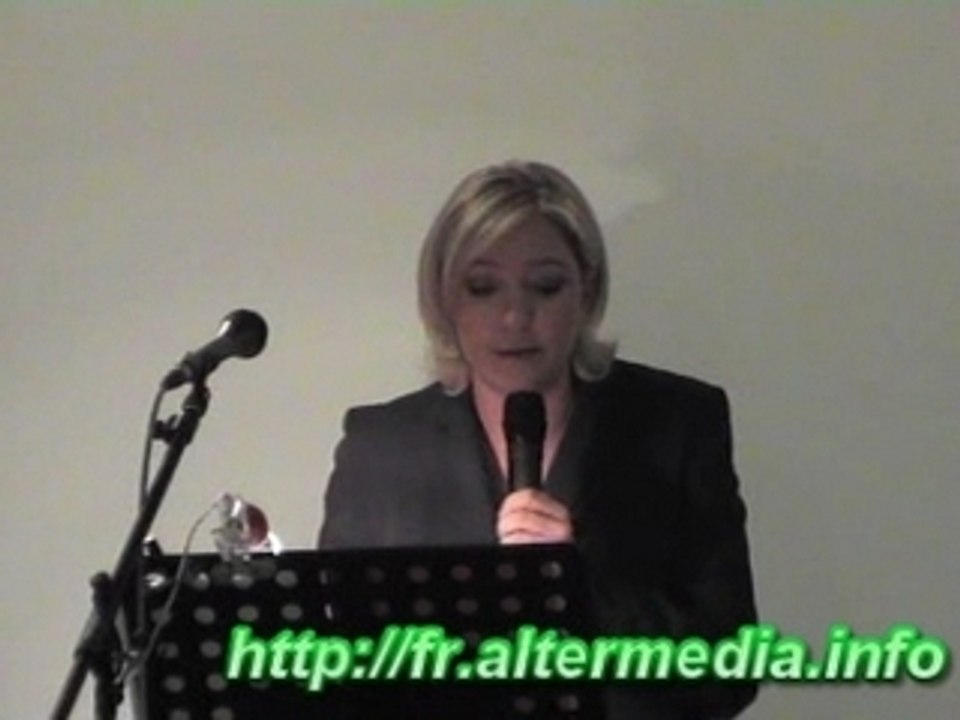 Discours Marine henin beaumont  le 5 3 2008