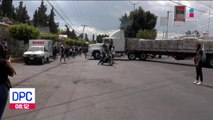 Normalistas toman vehículos durante manifestación en Morelia