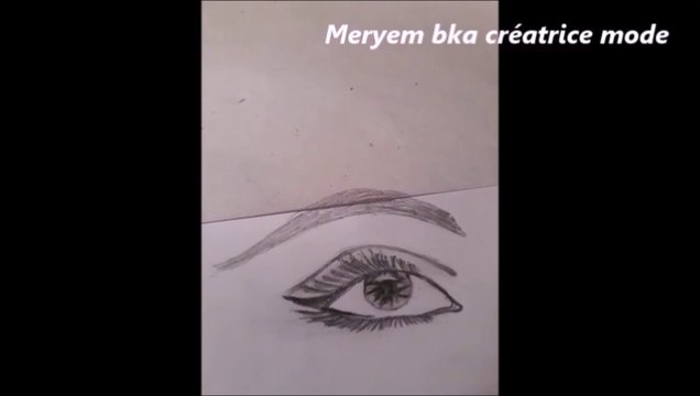 رسم عين بالخطوات السهلة بقلم الرصاص draw eyes easy dessiner des yeux facilement