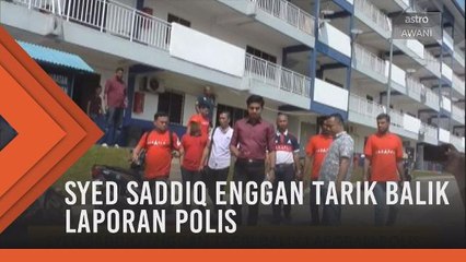 Syed Saddiq enggan tarik balik laporan polis