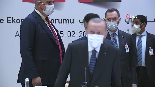Erdoğan: Birleşik Arap Emirlikleri Türkiye'nin Körfez bölgesindeki başlıca ticaret ortağıdır
