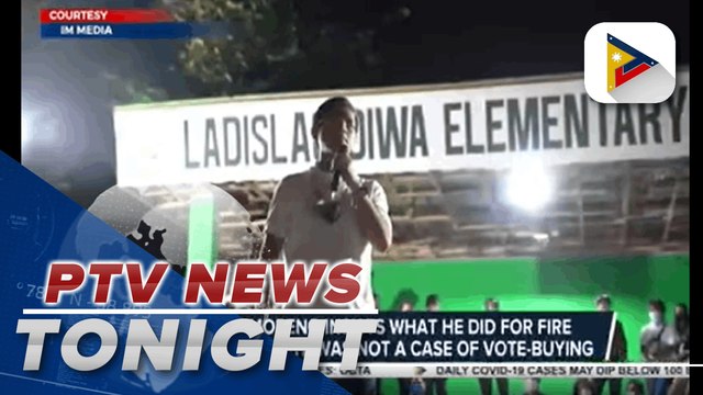 Mayor Moreno insists what he did for fire victims in Cavite was not a case of vote buying; Isko-Ong tandem, Aksyon Demokratiko senatorial slate campaign in Northern Samar | via Patrick de Jesus