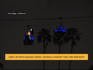 Lebih 30 pengunjung cemas, gondola dinaiki tiba-tiba berhenti