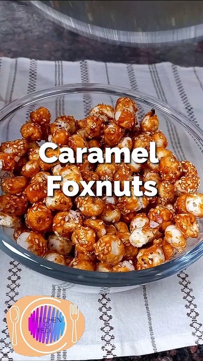 Caramel Foxnuts Popcorns #foxtailNuts #Foxnuts #Caramel #Snacks #Popcorns #Makhaane #Munch #Shorts