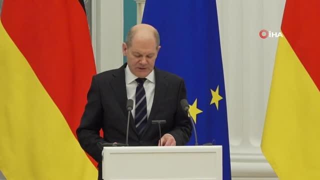 Putin: Rusya savaş istemiyor Scholz: Sürdürülebilir barış ancak Rusya'yla birlikte sağlanabilir