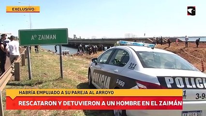 Rescataron y detuvieron a un hombre en el Zaimán