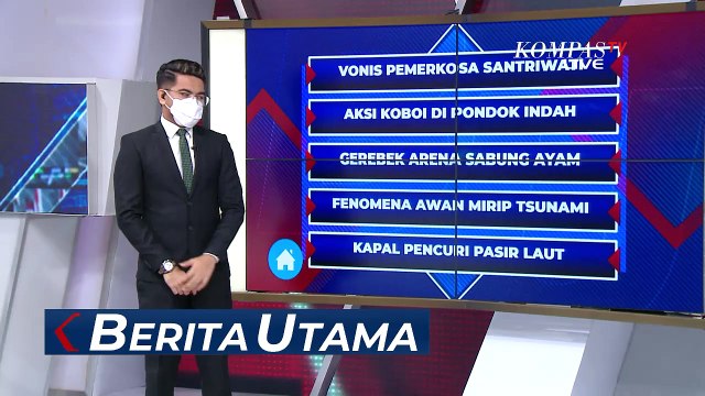 Fenomena Awan Hitam Menggulung Mirip Tsunami Gegerkan Warga