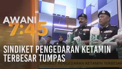 Sindiket pengedaran ketamin terbesar tumpas