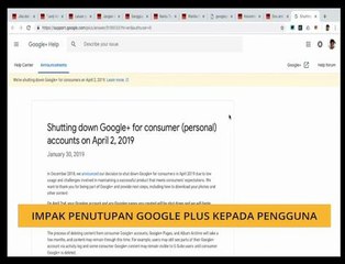 #Bualan 3 Feb: Impak penutupan Google Plus kepada pengguna