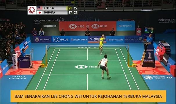 BAM senaraikan Datuk Lee Chong Wei untuk Kejohanan Terbuka Malaysia