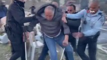 İsrail güçleri, koltuk değnekli yaşlı adamı darp etti