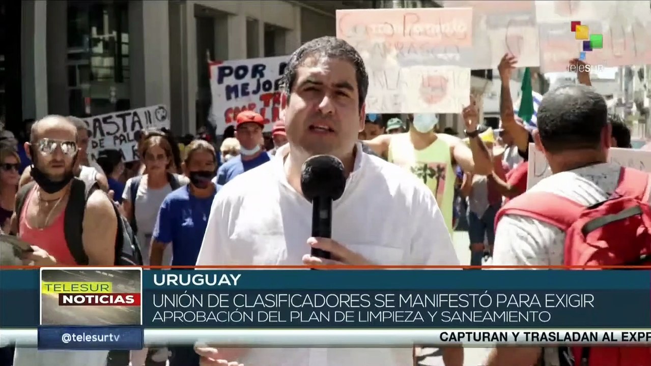 Trabajadores uruguayos exigen a legisladores la aprobación de un plan de limpieza y saneamiento