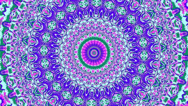 Trippy Groovy Colorful Jewel Tone Boho Hippie Mandala Animation (epilepsy warning)