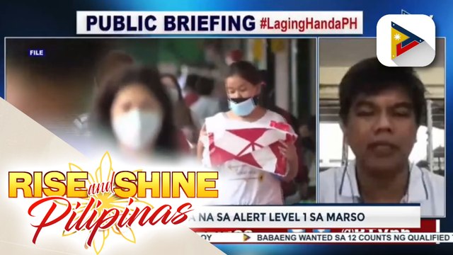 NCR, handa na sa Alert Level 1 sa Marso, ayon sa OCTA Research; Grupo ng mga doktor, iginiit na dapat hintayin muna ang magiging sitwasyon sa katapusan ng Pebrero
