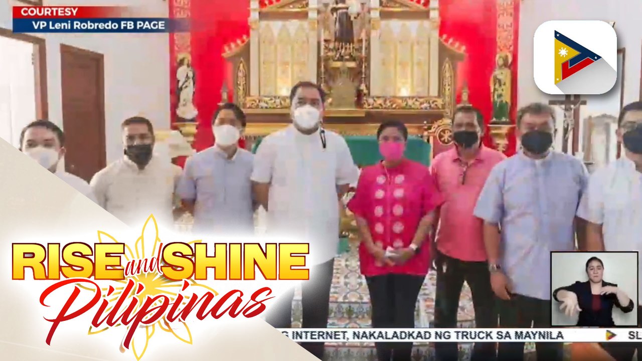 Leni-Kiko tandem, bumisita sa ilang lugar sa Visayas; VP Robredo, ipinunto ang magandang track record ng OVP, at Sen. Pangilinan, iginiit ang dagdag na suporta sa mga magsasaka