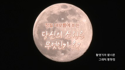 [영상] 정월대보름에 비는 당신의 소원은 무엇인가요? / YTN