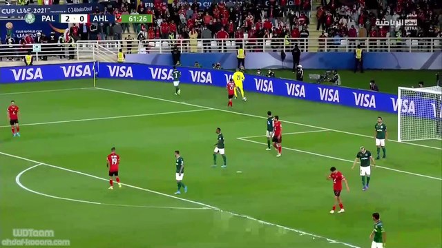 الشوط الثاني مباراة بالميراس و الاهلي المصري 2-0 نصف نهائي كاس العالم للاندية 2022