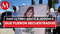 Familiares y amigos despiden a jóvenes secuestrados en Zacatecas