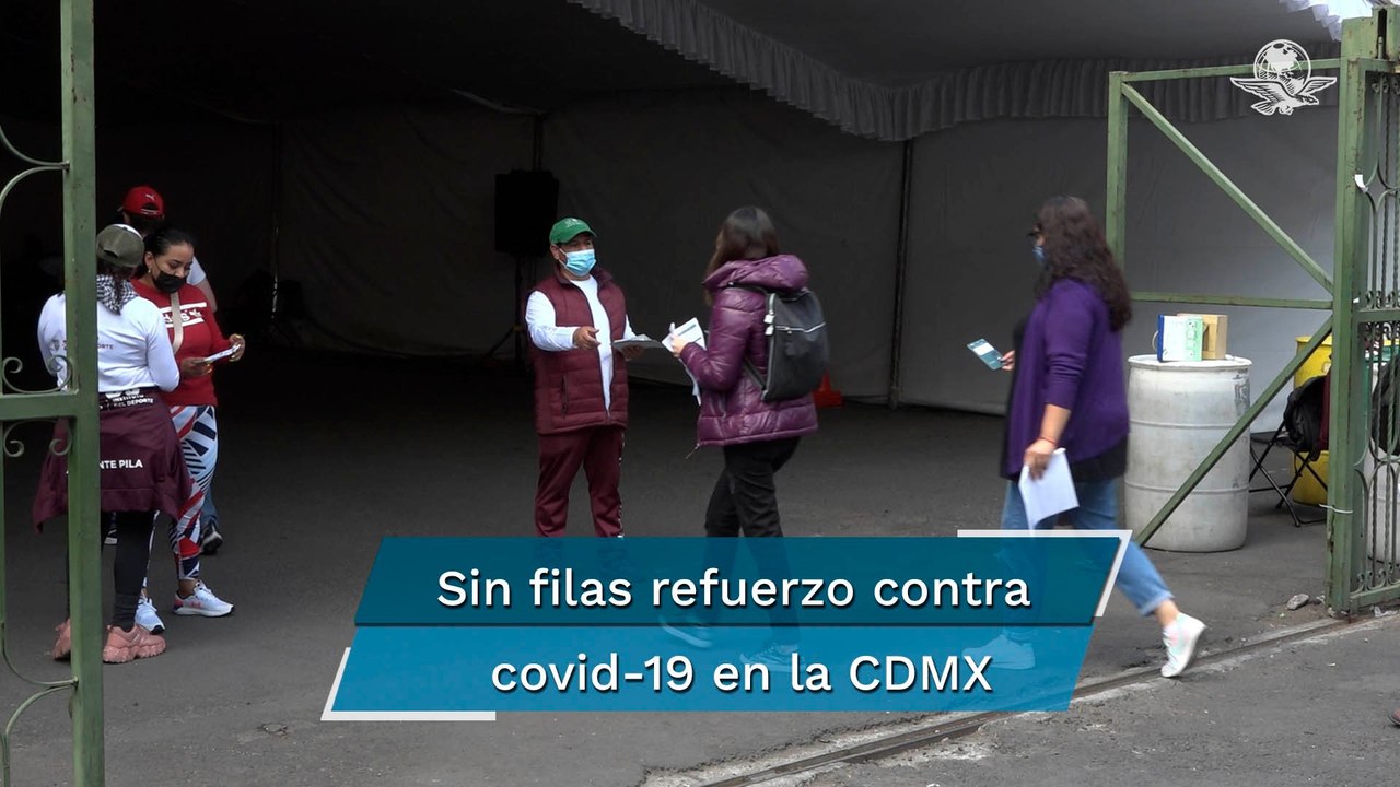 Vacunación exprés: en menos de 20 minutos capitalinos reciben su refuerzo