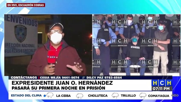 Autoridades policiales ejecutan orden de captura contra el expresidente Juan Orlando Hernández, solicitado en extradición por Estados Unidos