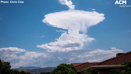 'Mushroom cloud' seen over Canberra on Tuesday | February 16, 2022 | ACM