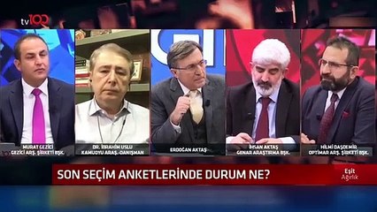 Optimar Başkanı ''birkaç saat önce bitti'' deyip, son anket sonuçlarını canlı yayında açıkladı