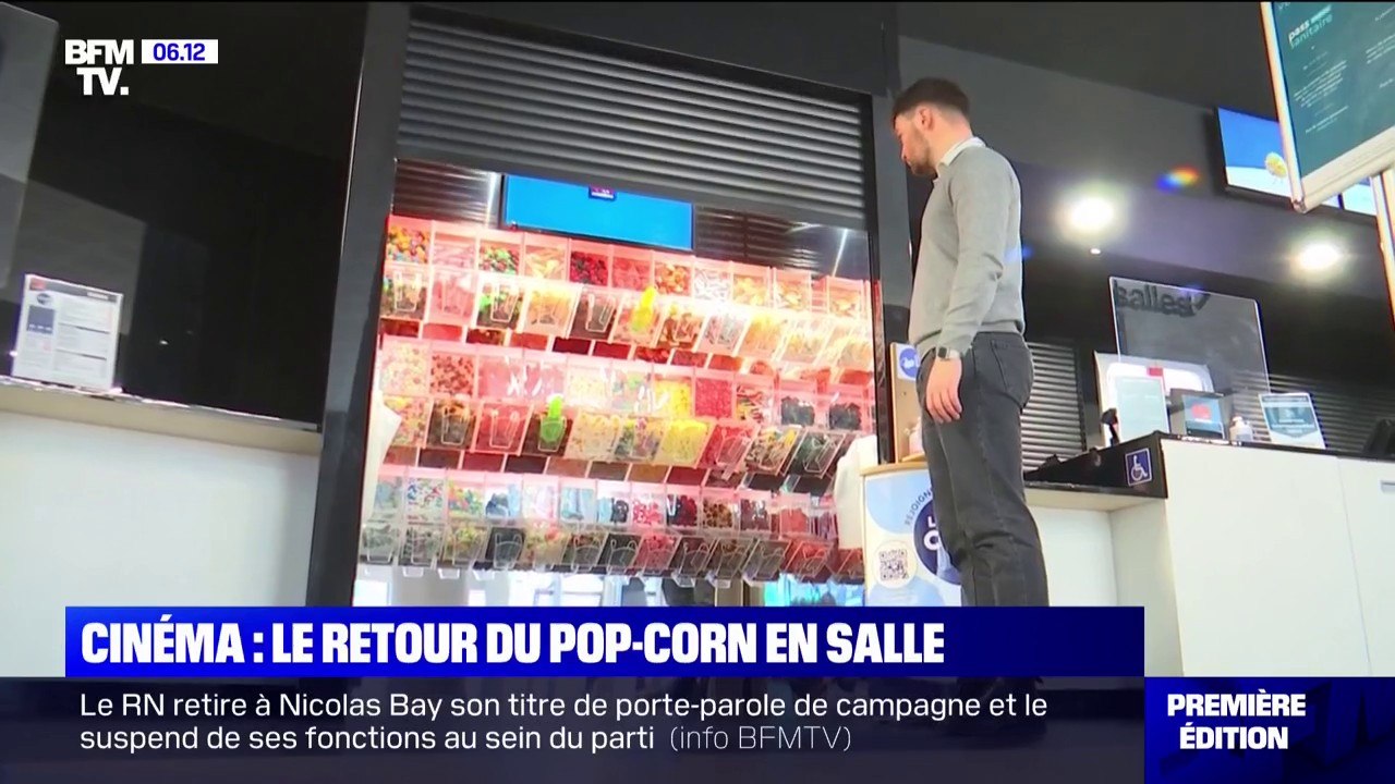 La dégustation de pop-corn et d'autres friandises à nouveau autorisée dans les salles de cinéma