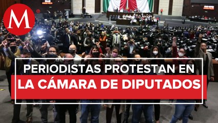 Periodistas exigieron respeto y seguridad cuando Legisladores de MORENA tomaron la tribuna