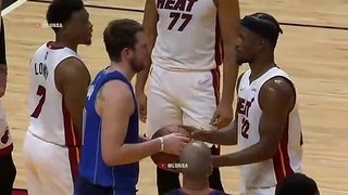 Jimmy Butler tries to recruit Luka to the Miami Heat