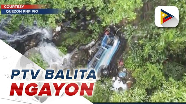 #PTVBalitaNgayon | Pampasaherong jeep, nahulog sa bangin sa Pagbilao, Quezon