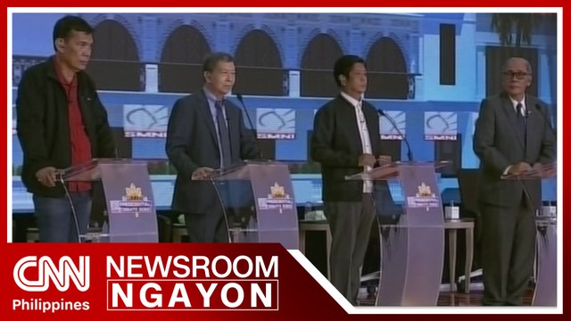 Apat na presidential candidates nagdebate