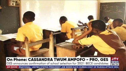 GES announces confirmation of school selection for 2021 BECE candidates - AM Show (16-2-22)