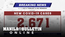 DOH reports 2,671 new cases, bringing the national total to 3,644,597, as of FEBRUARY 16, 2022
