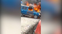 Video Amatir Mobil Terbakar di Pasar Wonomulyo