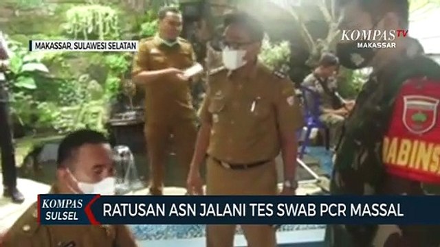 Ratusan ASN Jalani Tes Swab PCR Massal