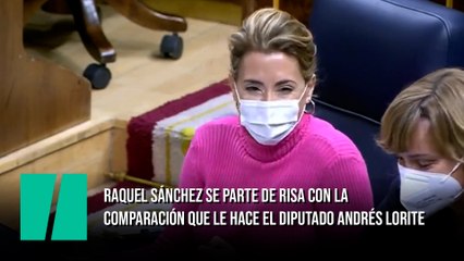 Raquel Sánchez se parte de risa con la comparación que le hace el diputado Andrés Lorite