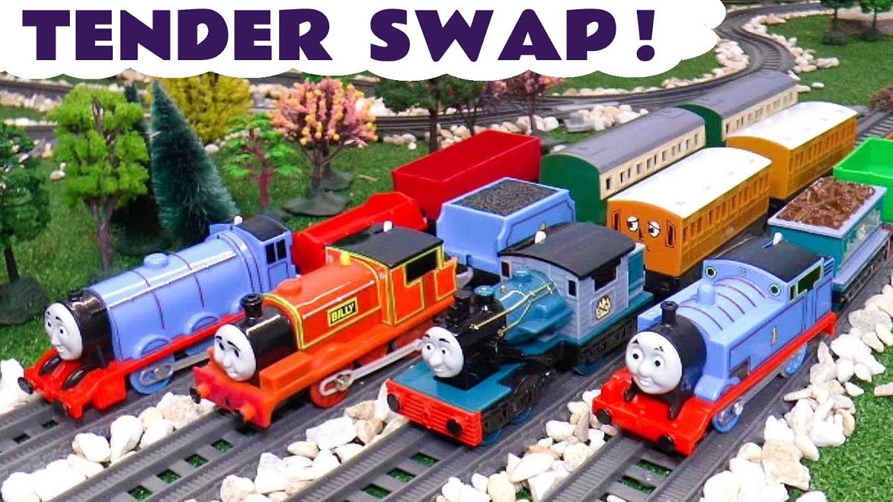 Toy Trains Tender Swap with Thomas and Friends Trackmaster Trains and the Funny Funlings in this Family Friendly Full Episode English Toy Story Video for Kids by Toy Trains 4U