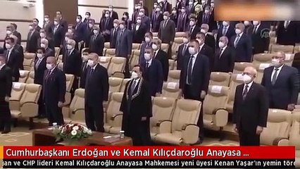 Cumhurbaşkanı Erdoğan ve Kılıçdaroğlu selamlaştı