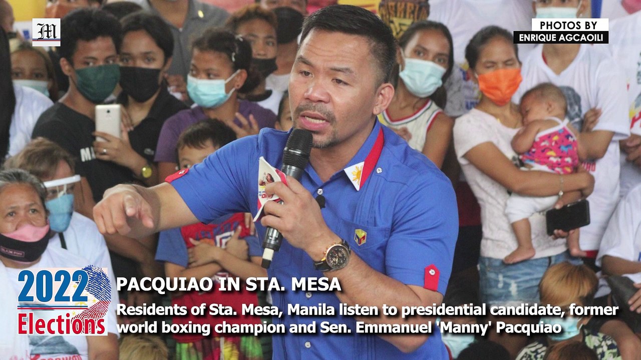 Pacquiao in Sta. Mesa