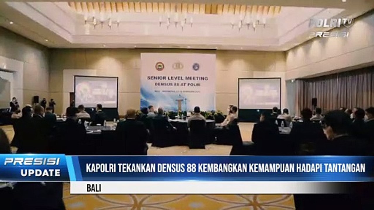 Hadiri Senior Level Meeting, Kapolri Tekankan Densus 88 Kembangkan Kemampuan Hadapi Tantangan