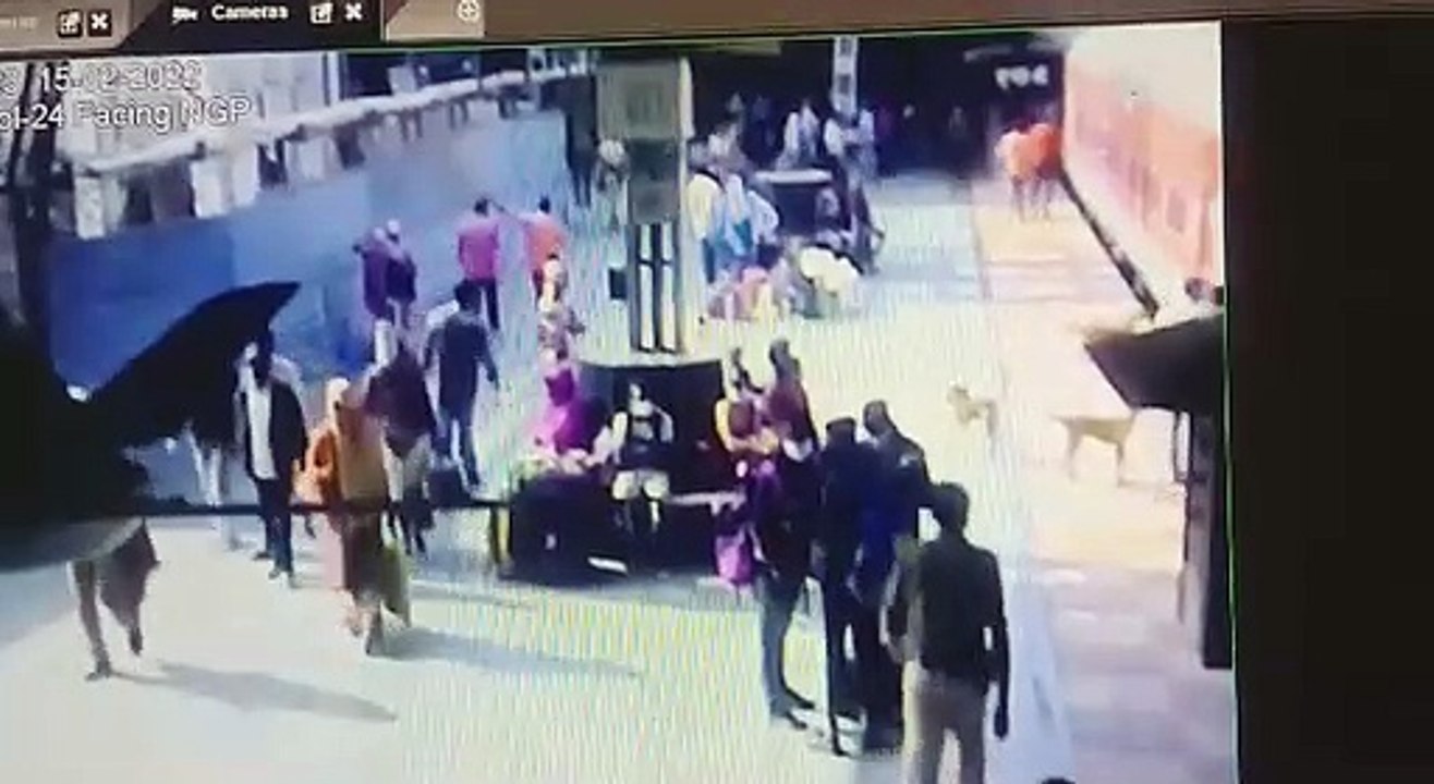 Viral: ट्रेन पर चढ़ने के दौरान गिरी महिला, RPF...