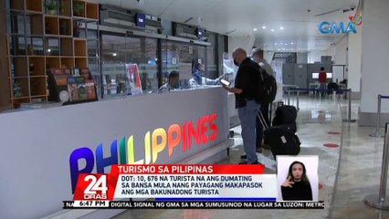 DOT: 10, 676 na turista na ang dumating sa bansa mula nang payagang makapasok ang mga bakunadong turista | 24 Oras