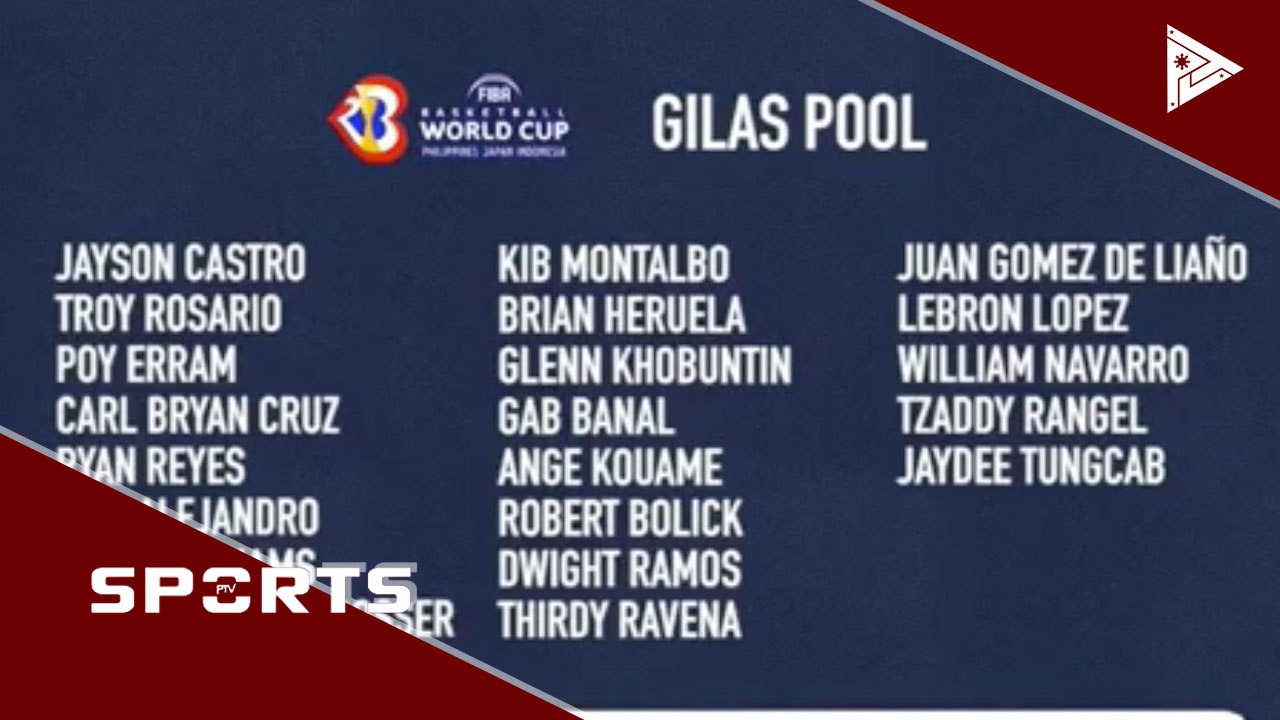 Gilas pool para sa FIBA World Cup qualifiers, inilabas na #PTVSports