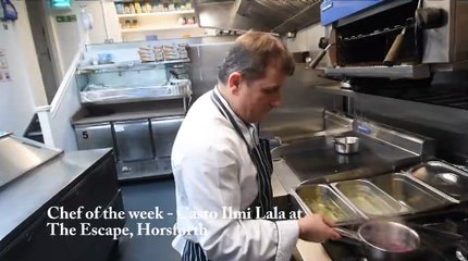 Watch Castro of The Escape cook his rack of lamb dish