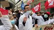 Numéros INAMI : Les étudiants en médecine francophone manifestent devant le cabinet du ministre de la Santé