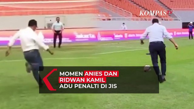 Momen Anies Baswedan VS Ridwan Kamil Adu Penalti di JIS