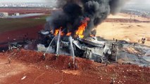 مقتل ثلاثة مدنيين بقصف مدفعي على مخزن محروقات في شمال غرب سوريا (المرصد)