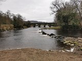 The Crana Bridge and Swan Park in Buncrana, Co. Donegal