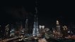 Dubai Museum of the Future: Burj Khalifa lights up